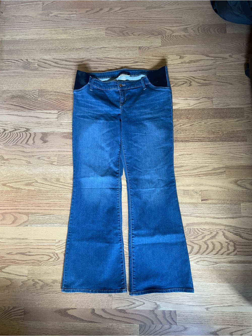 Isabel Maternity by Ingrid & Isabel Women’s Flared Denim Jeans Stretch 12